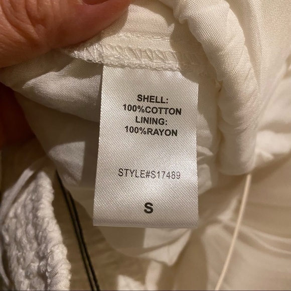 NWT~MUSTARD SEED White Eyelet Spaghetti Strap Summer Dress Size Small - Picture 10 of 10